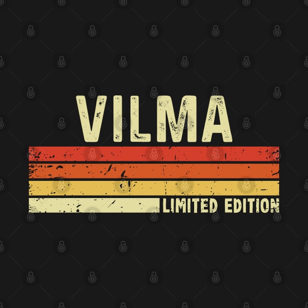 Vilma Name Vintage Retro Limited Edition Gift by CoolDesignsDz