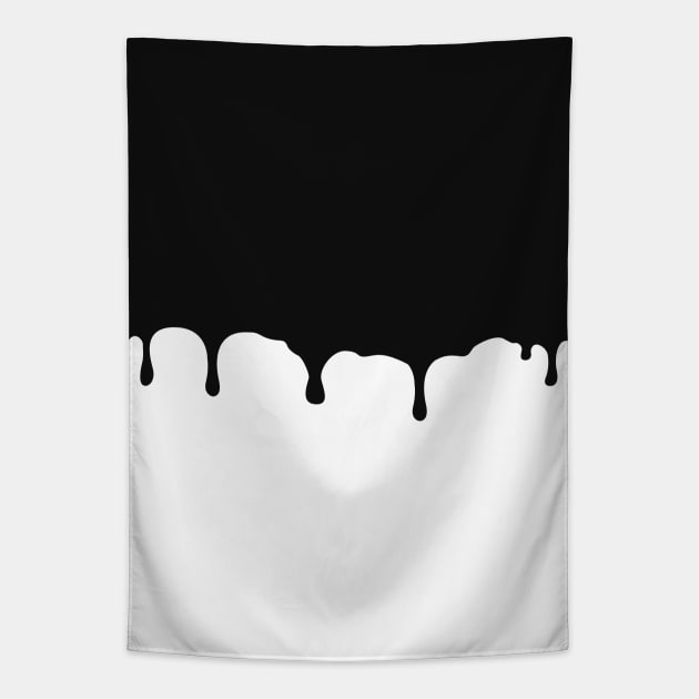 Dual Paint | White & Black Tapestry by MrDrajan