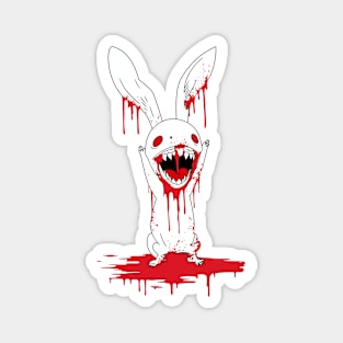 Beware White Rabbit Comic Horror Art I Magnet