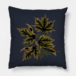 Leaves - Dull Green Pillow