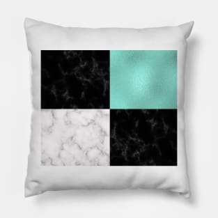 Mint marble VII Pillow