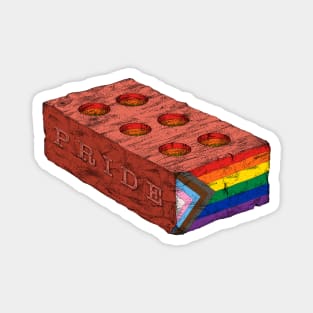 Pride riot brick Magnet
