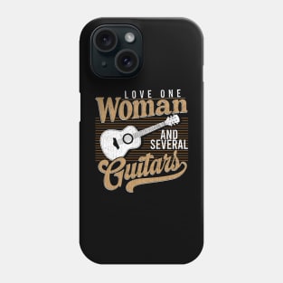 Love One Woman And Several Guitars Phone Case