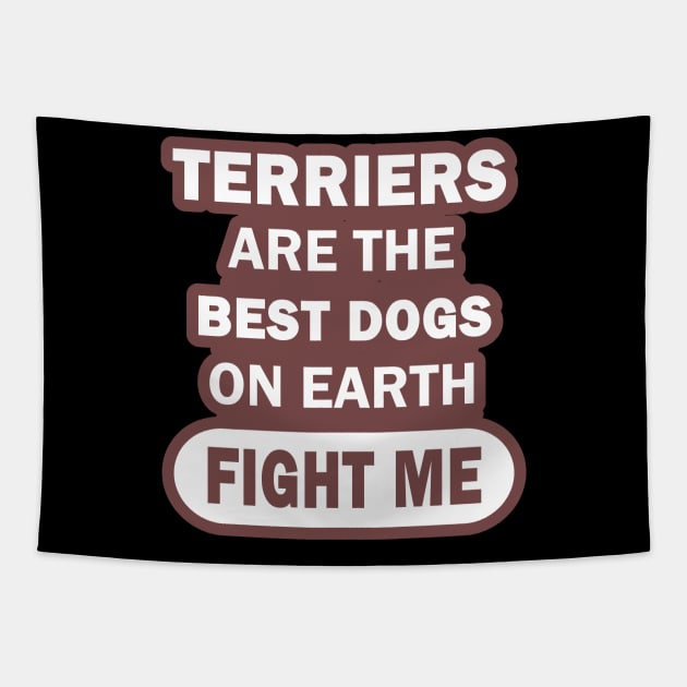 Terrier Yorkshire Bull Terrier Jack Russel Dogs Tapestry by FindYourFavouriteDesign