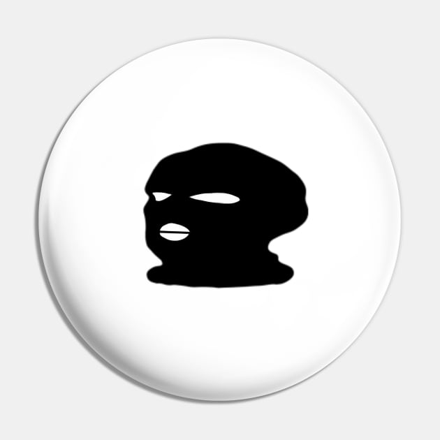 Balaclava Guy Thug Pin by PixelGraphy