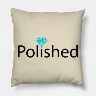 Polished artistic typography design Pillow