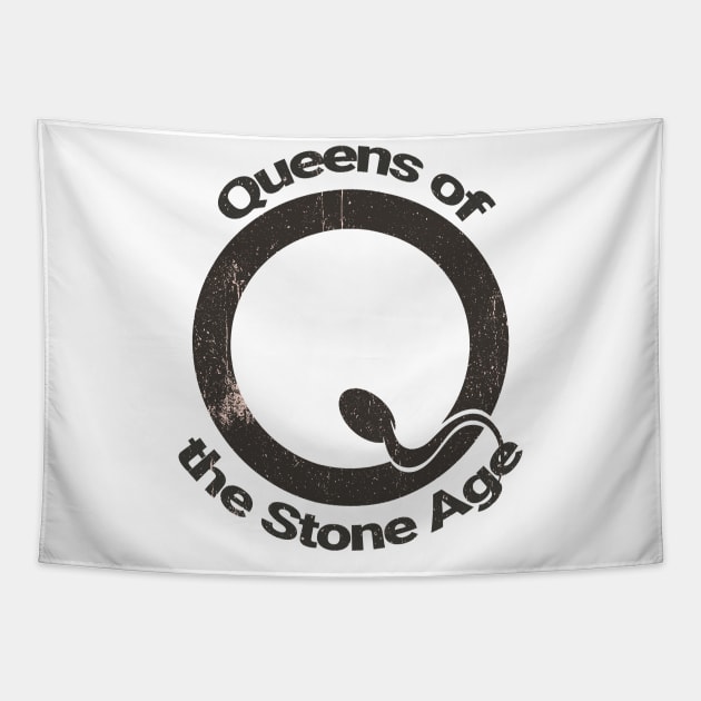 Queens of the Stone Age Vintage Tapestry by Glitch LineArt