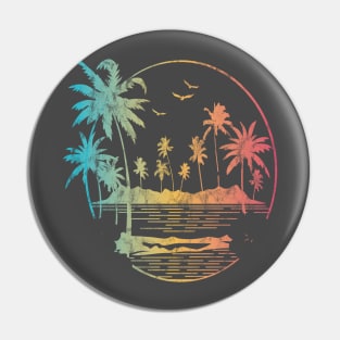 Palm Paradise Pin