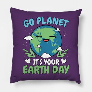 Go Planet It's Your Earth Day Pillow