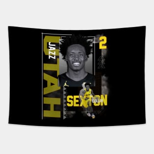 Utah Jazz Collin Sexton 2 Tapestry