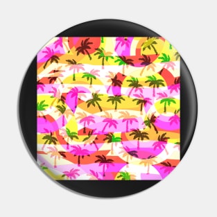 Tropical palm trees in pink Pin