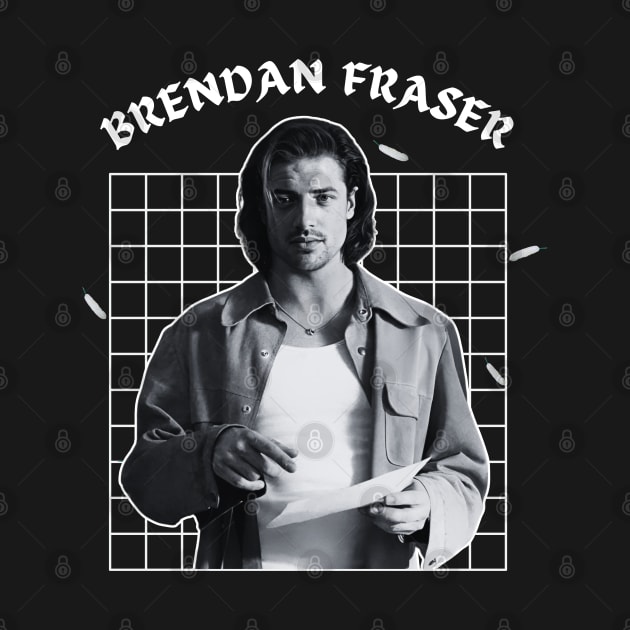 Brendan fraser --- 90s retro style by TempeGorengs