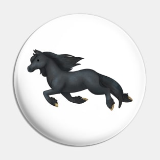 Cozy Friesian Horse Pin