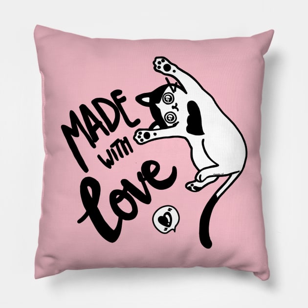 Made with love! Pillow by mishaneko_art