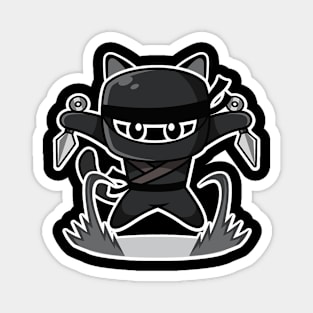 Cute Ninja Cat Magnet