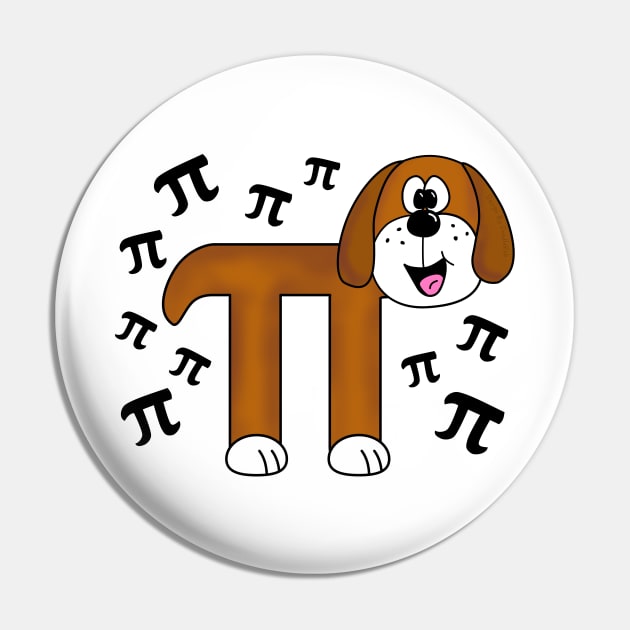 Pi Day Dog Math Teacher Mathematicians Pin by doodlerob