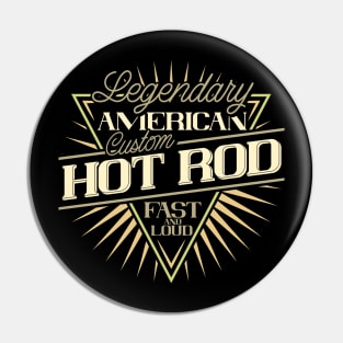 Vintage Hot Rod badge classic custom parts garage fast Pin