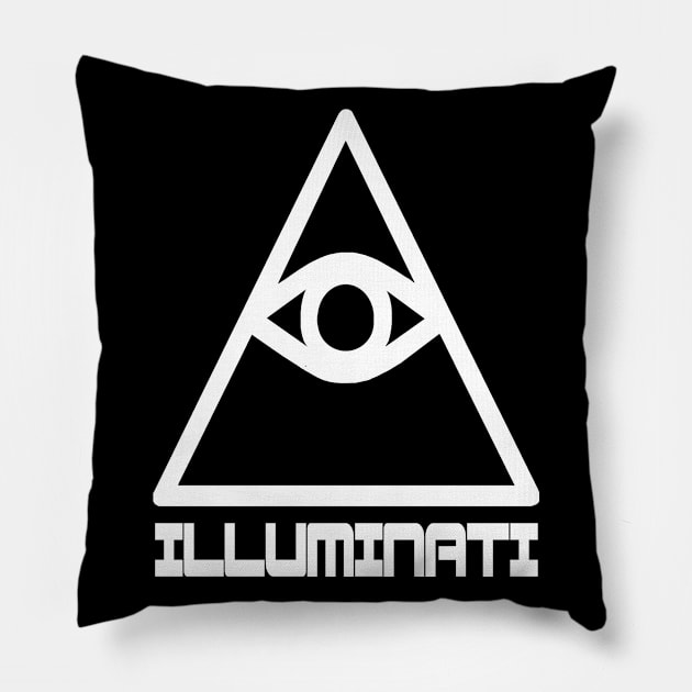 Illuminati Eye of Providence - All Seeing Eye Pillow by DazzlingApparel