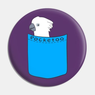 Pocketoo - A Pocket Cockatoo Pin