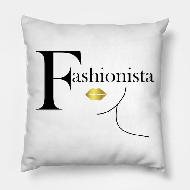 WOMEN Fashion Gold Pillow by SartorisArt1