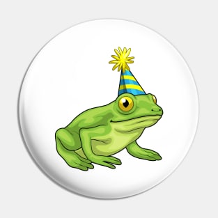 Frog Party Party hat Pin