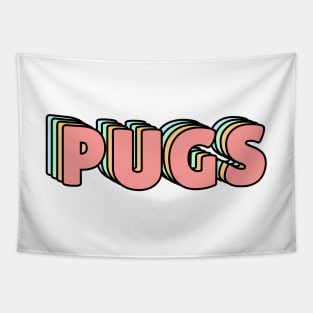 PUGS PASTEL Tapestry