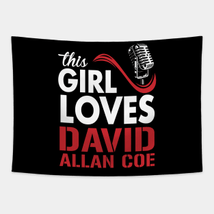 This Girl Loves Allan Coe Tapestry