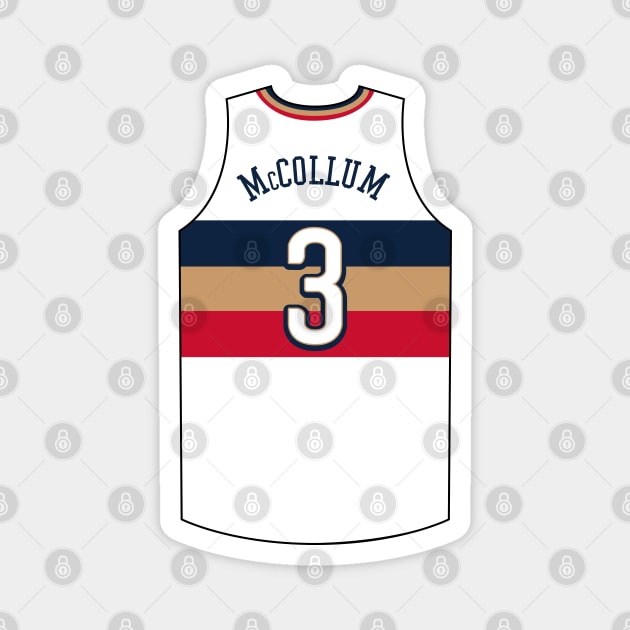 CJ McCollum New Orleans Jersey Qiangy Magnet by qiangdade