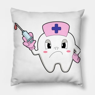 Teeth as Nurse with Syringe Pillow