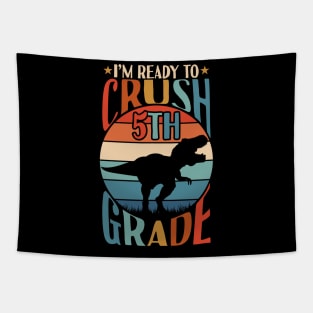 5th Grade Dinosaur T rex Back To School Tapestry