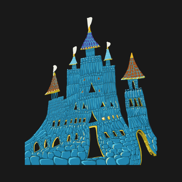 Castle under water - Childrens Illustration - T-Shirt