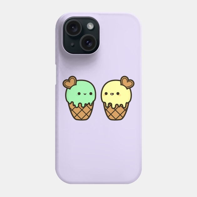 Ice cream love Phone Case by peppermintpopuk