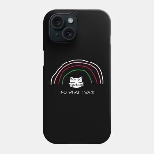 Smiling Cat Graphic Phone Case