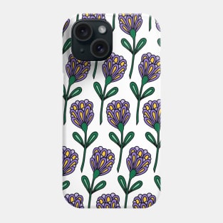 Purple Chrysanthemums | Floral Pattern | Purple Blooms Phone Case