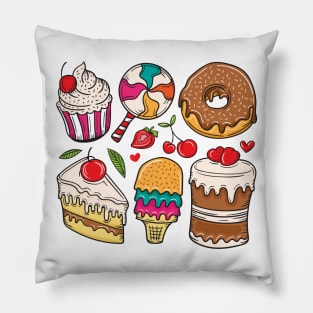 Sweets Dessert Collection Pillow