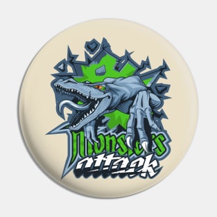 Lizard monster attack Pin