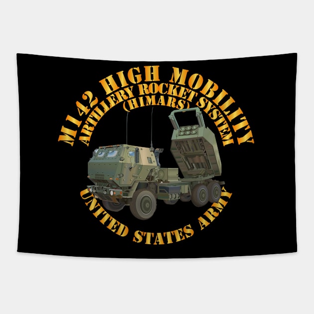 M142 High Mobility Artillery Rocket System - Camo Tapestry by twix123844