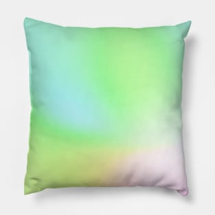 Rainbow Colors Abstract Blurry Gradient Ombre Soft Tie Dye Look Pillow