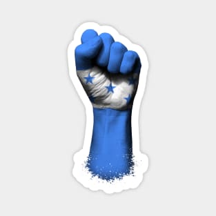 Flag of Honduras on a Raised Clenched Fist Magnet