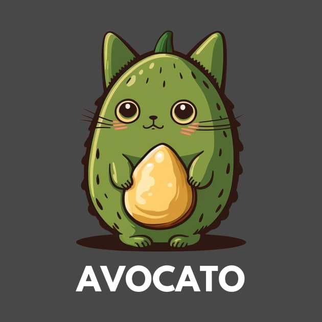 Avocado Cat Funny by UnrealArtDude