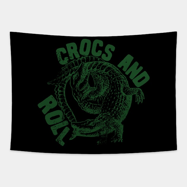 crocodile music puns Tapestry by Shirts That Bangs