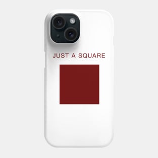 Just a Square (Red) Phone Case