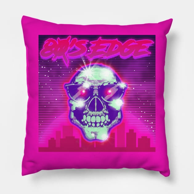 80s Edge Pillow by GodsBurden