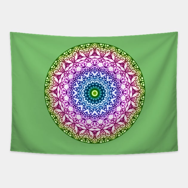 Mandala Mehndi Style G381 Tapestry by MedusArt