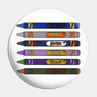 Cruiser crayons Pin