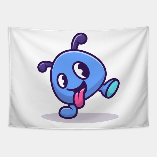 Cute Baby Monster Tapestry by Catalyst Labs