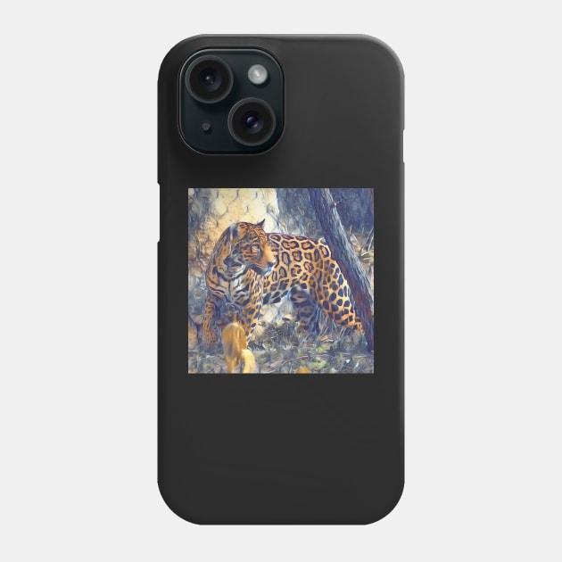 Jaguar Phone Case by Sharonzoolady