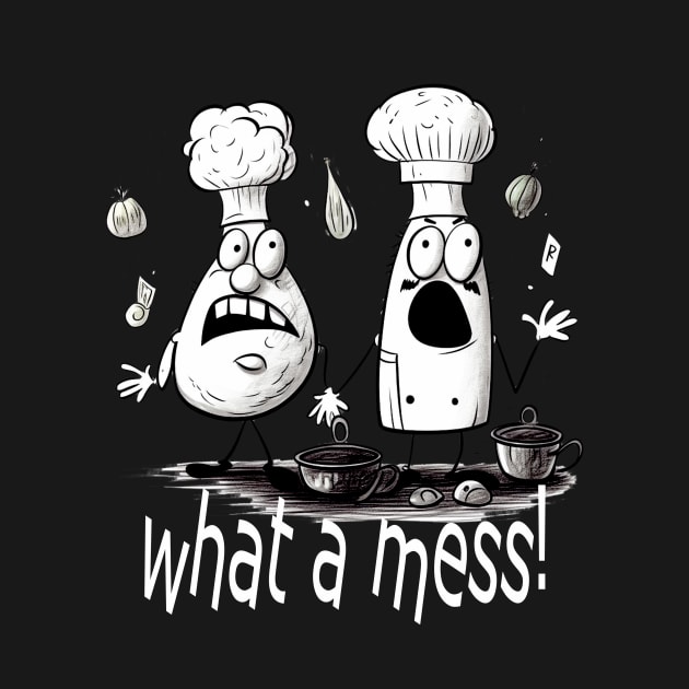 Salt and pepper- What a mess by LauraPrints