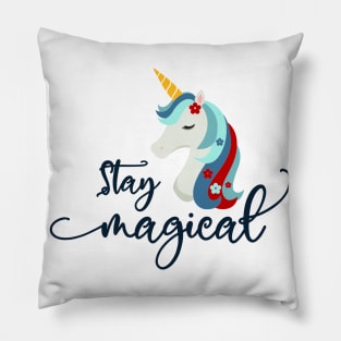 Christmas Unicorn: Stay Magical Pillow