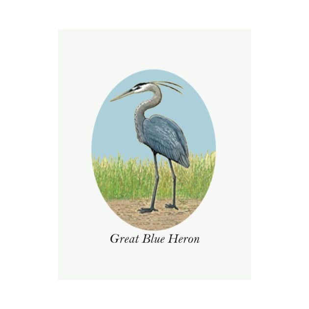 Great Blue Heron by Shell Island Publishing